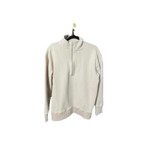 EUC Tyler Boe size med super soft tan Quarter-Zip Sweatshirt